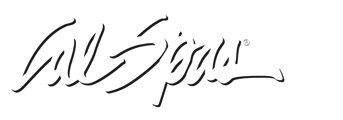 Calspas White logo hot tubs spas for sale Galveston